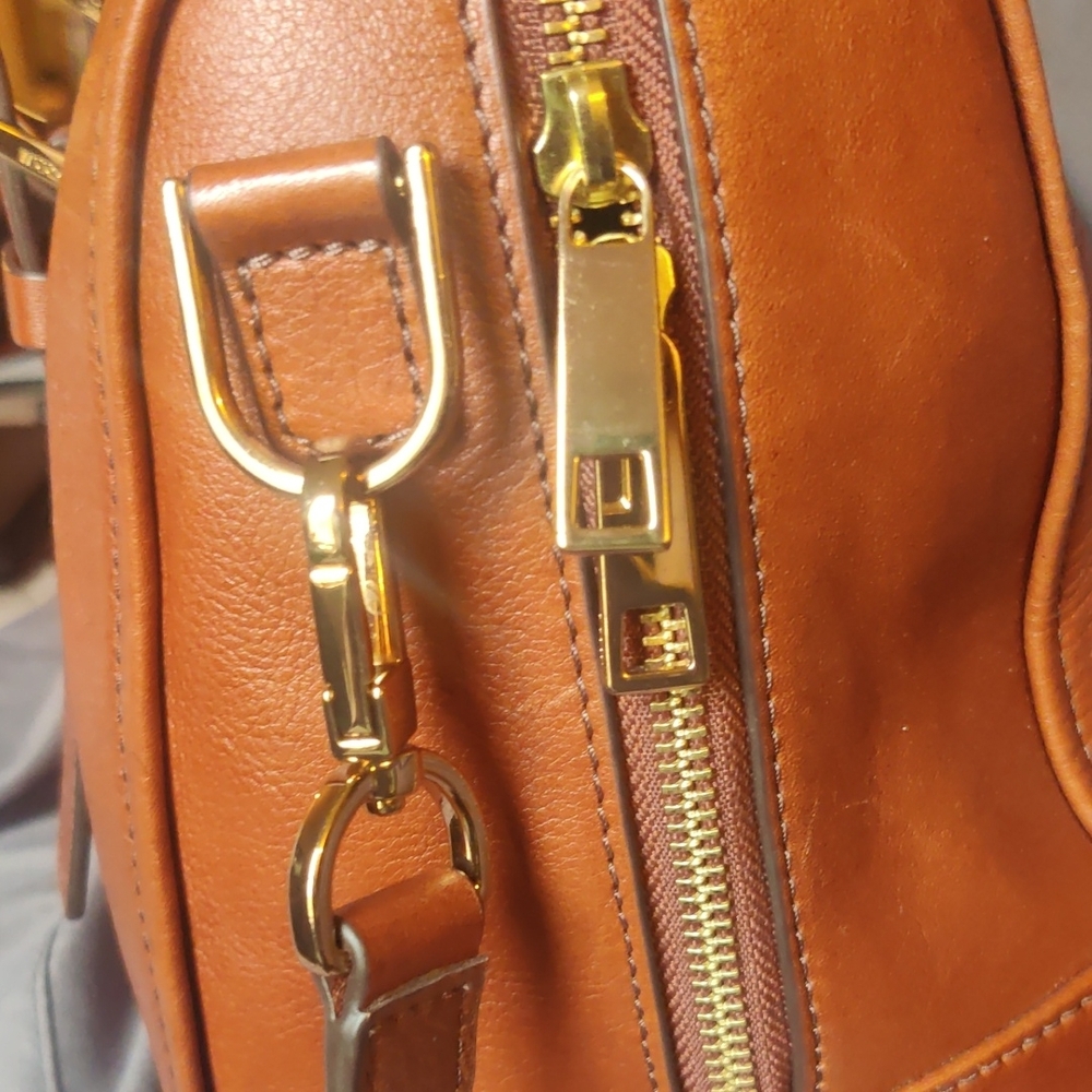 Fossil Carlie Leather Satchel Bag - Picture 10 of 16